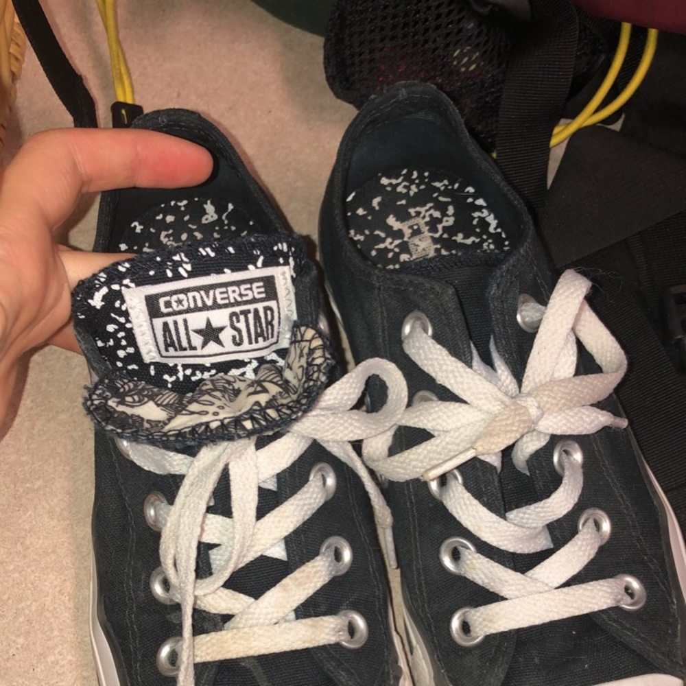 BRAND NEW black converse!!!!
